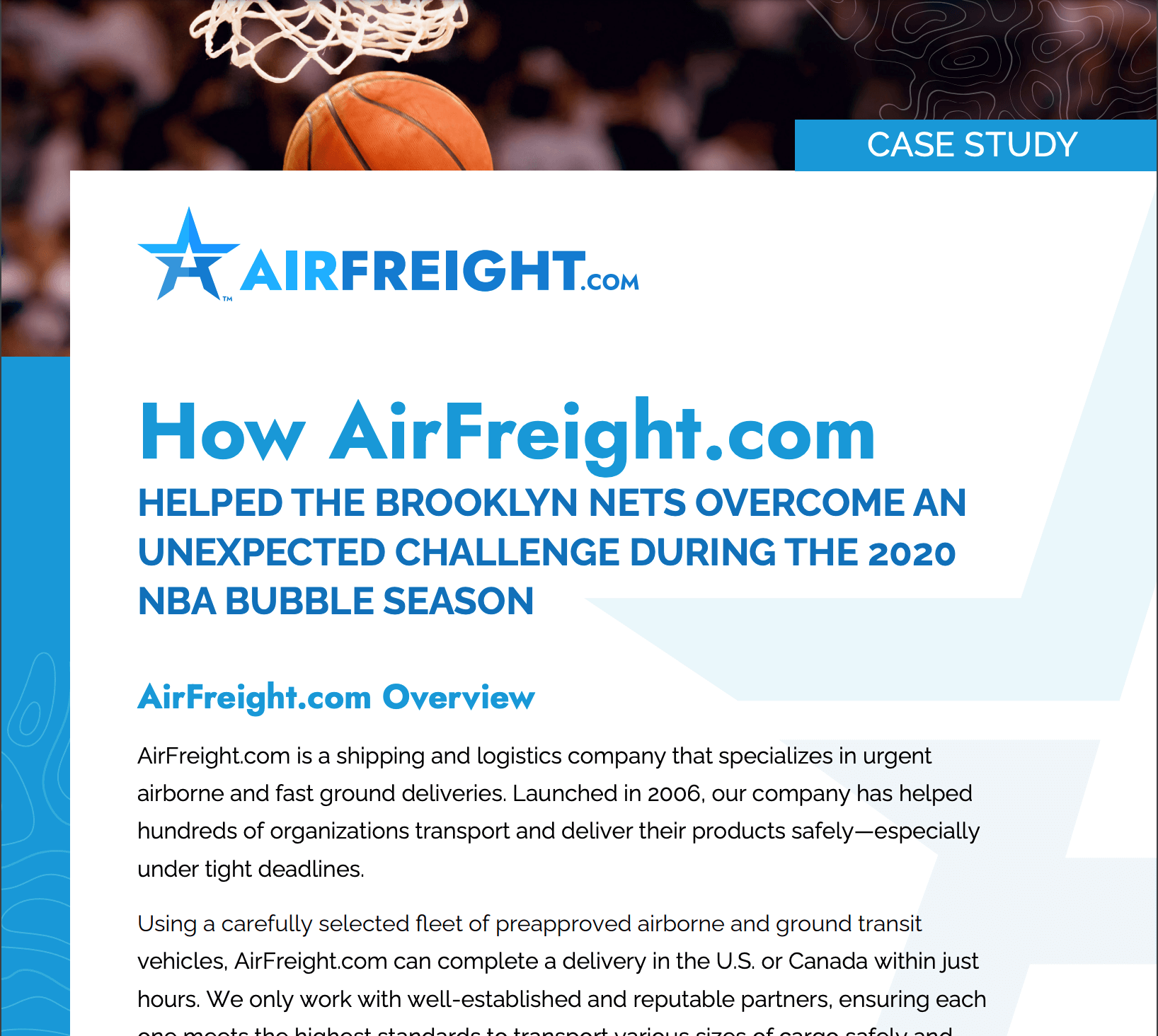 How AirFreight.com Helped the Brooklyn Nets
